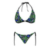 Blue & Green Camo Halter Neck Bikini up to 5 XL (FWS)