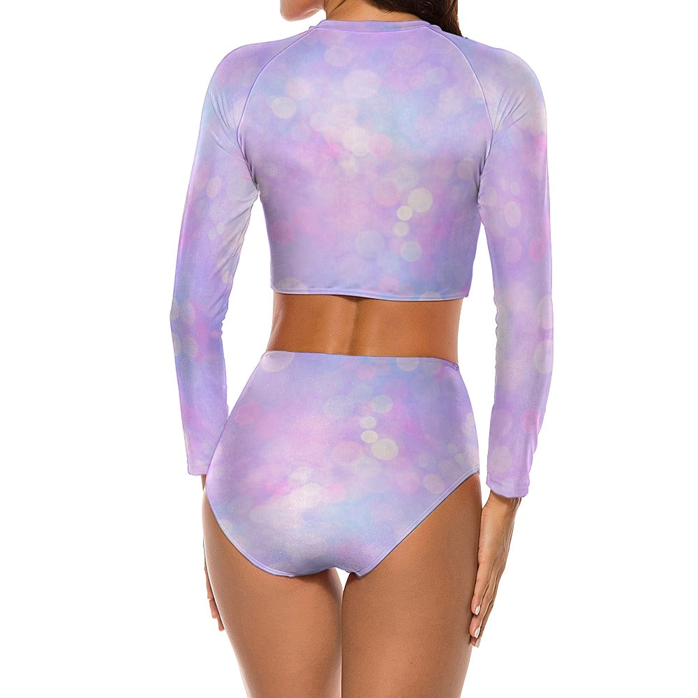 Sunlit Day Long Sleeve Surfing Swimsuit