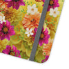 Graphic Dahlias 2 Wallet Style Phone Case Vegan Leather for most Phones