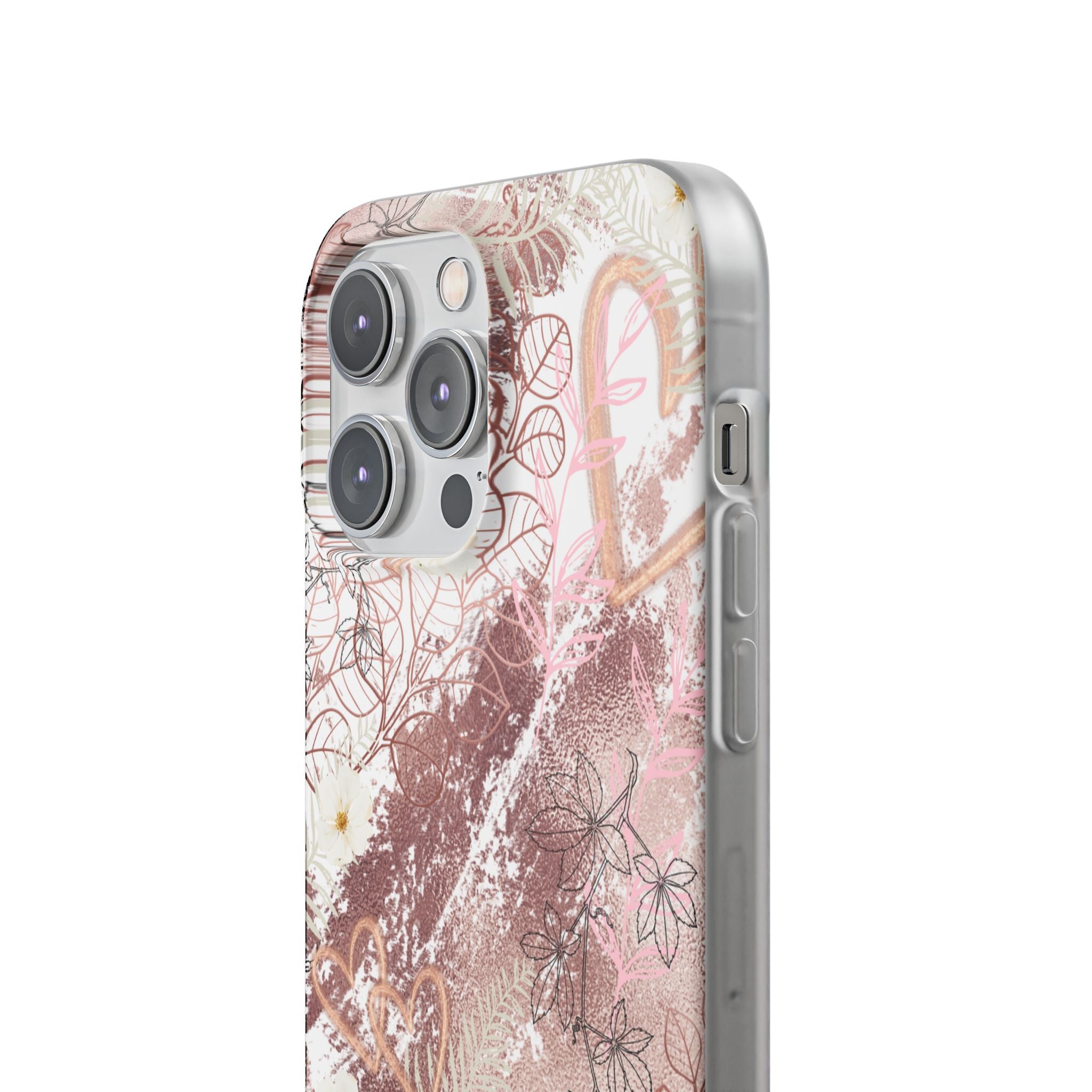 Bronze Love Flexi Clear Cases for Most Phone Types (FWS)