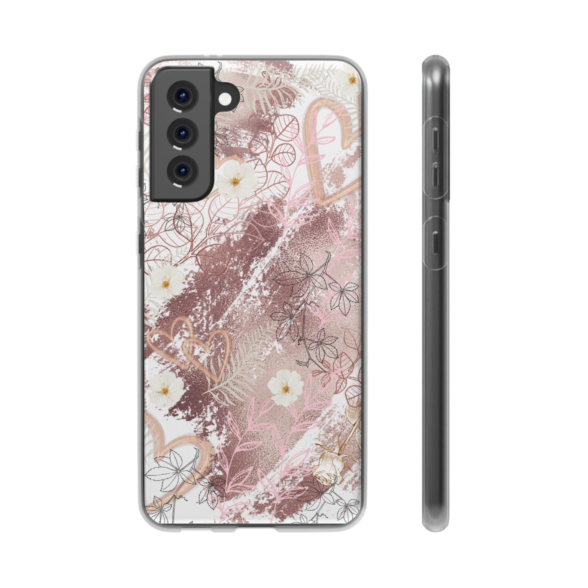Bronze Love Flexi Clear Cases for Most Phone Types (FWS)