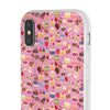 Happy Cake Pink Flexi Clear Cases for Most Phone Types (FWS)