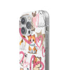 Cats Love White Flexi Clear Cases for Most Phone Types (FWS)