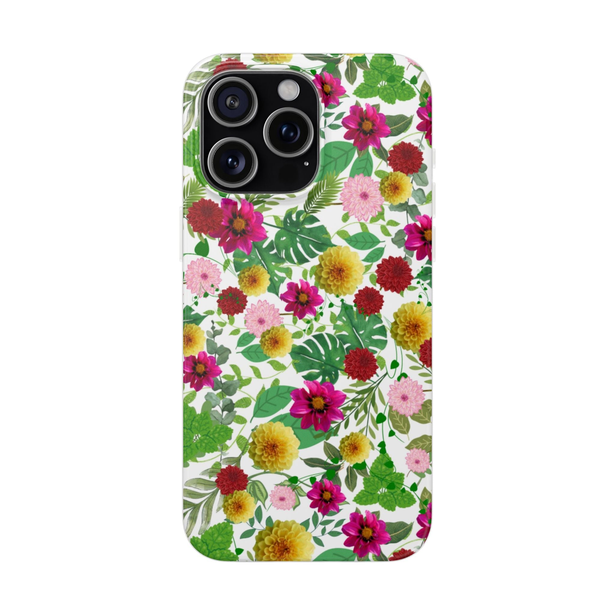 Graphic Dahlias Flexi Cases for Most Phone Types (FWS)