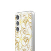 Golden Frangipanis White Flexi Clear Cases for Most Phone Types (FWS)