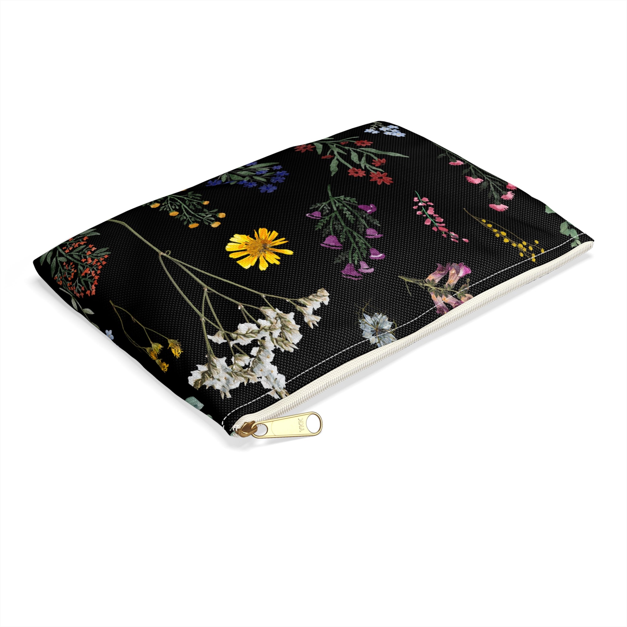 Wildflowers Black Accessory Pouch (FWS)