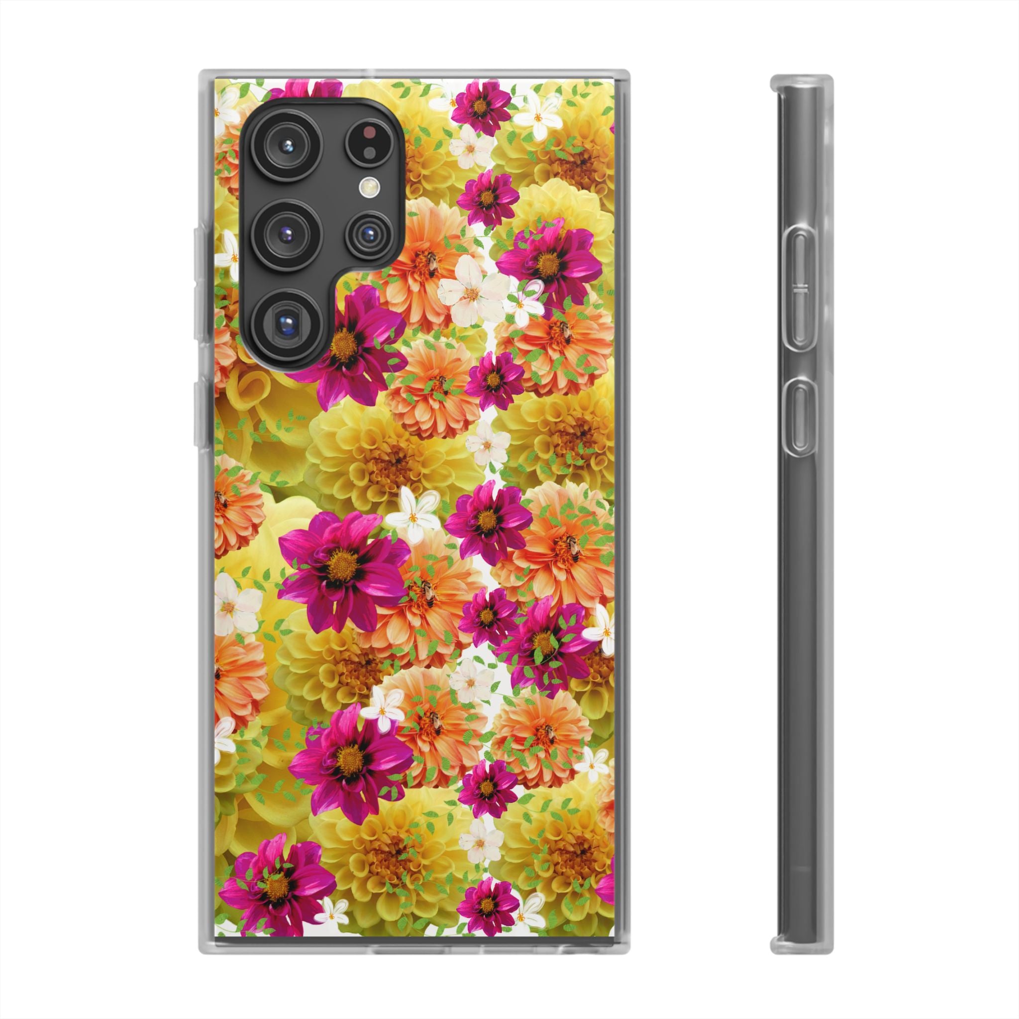 Graphic Dahlias 2 Flexi Cases for Most Phone Types (FWS)