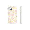 Pastel Frangipanis Yellow Flexi Clear Cases for Most Phone Types (FWS)