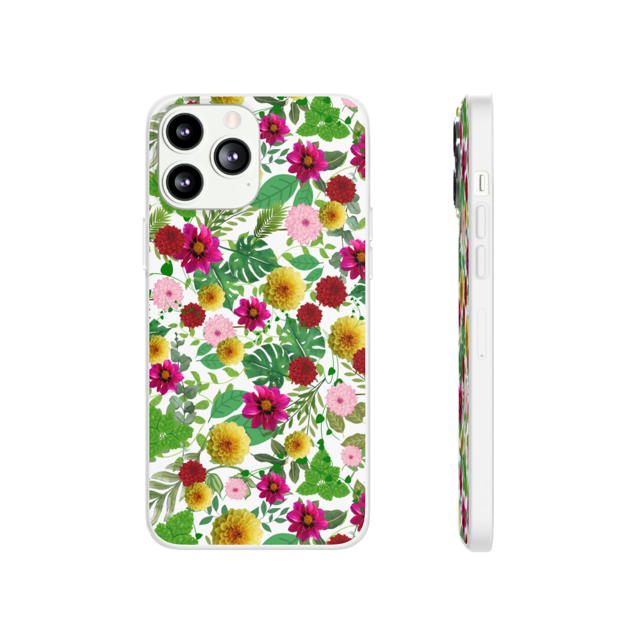 Graphic Dahlias Flexi Cases for Most Phone Types (FWS)