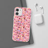 Happy Cake Pink Flexi Clear Cases for Most Phone Types (FWS)