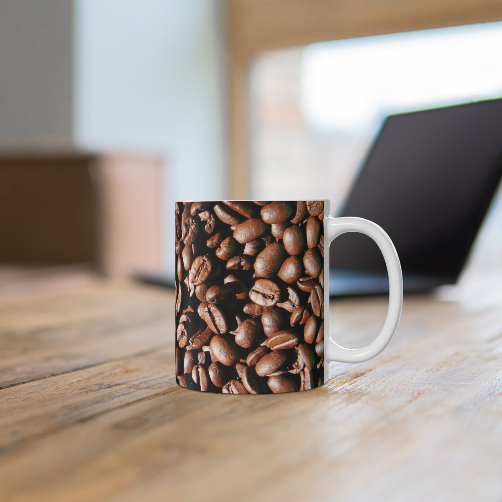 Coffee Beans Mug 11oz (Microwave & Dishwasher Safe)