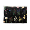 Wildflowers Black Zippered Accessory Pouch (FWS)