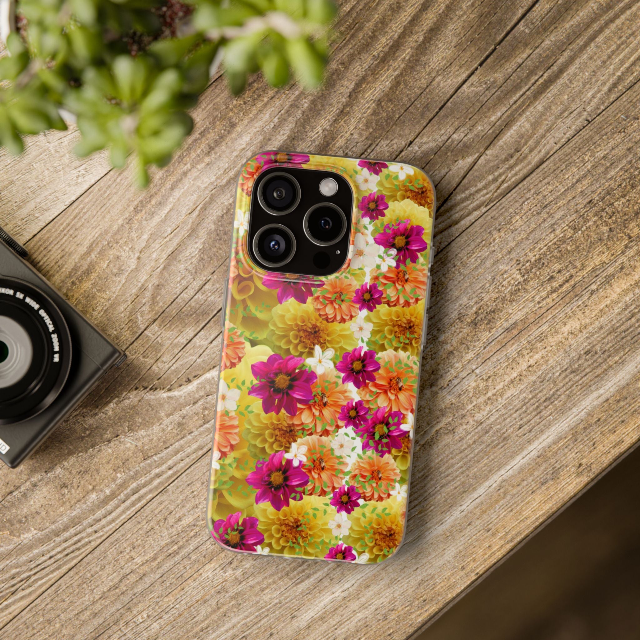 Graphic Dahlias 2 Flexi Cases for Most Phone Types (FWS)