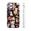 Dogs Love Black Flexi Clear Cases for Most Phone Types (FWS)