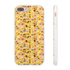 Happy Cake Yellow Flexi Clear Cases for Most Phone Types (FWS)