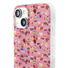 Happy Cake Pink Flexi Clear Cases for Most Phone Types (FWS)