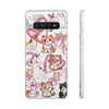 Cats Love White Flexi Clear Cases for Most Phone Types (FWS)