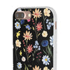 Wildflowers Painted Black Flexi Clear Case for Most Phone Types