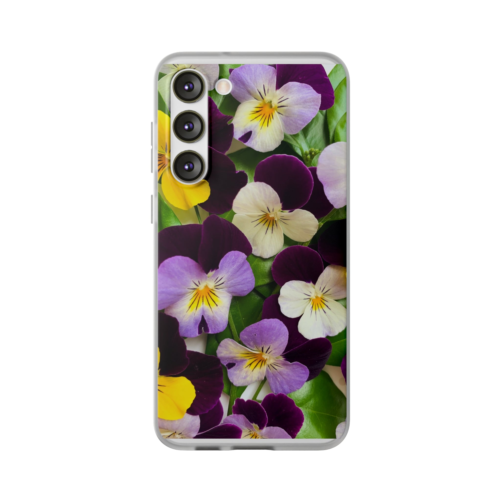 Spring Violas Flexi Clear Cases for Most Phone Types