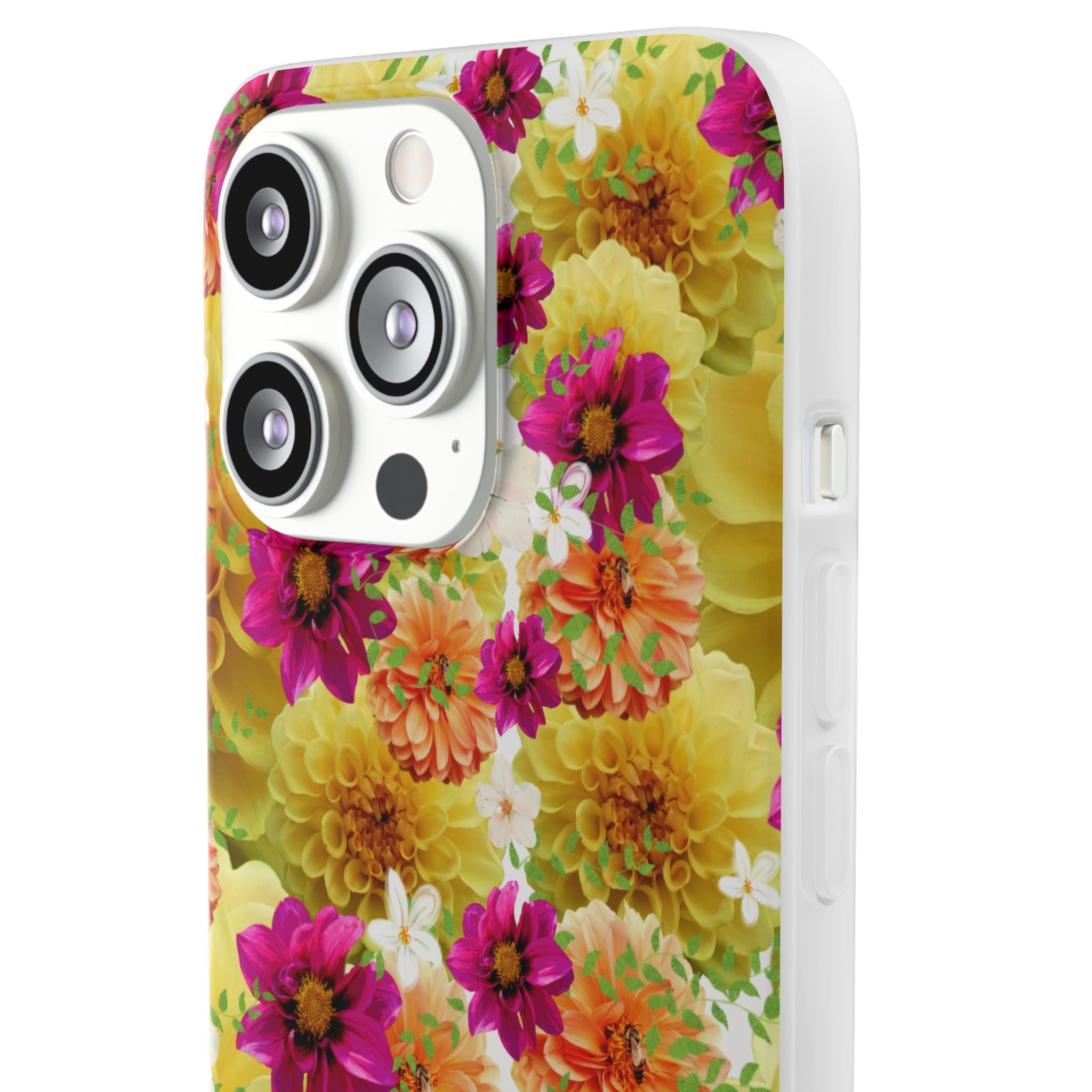 Graphic Dahlias 2 Flexi Cases for Most Phone Types