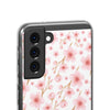 Japanese Pink Flowers White Flexi Clear Cases for Most Phone Types