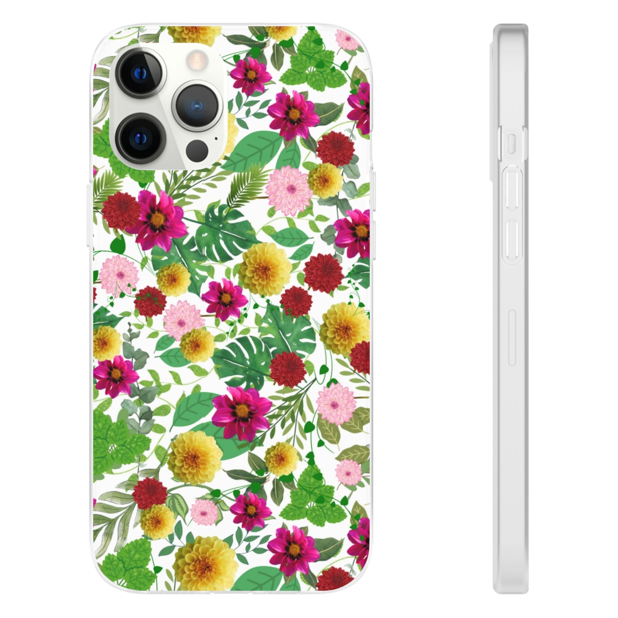 Graphic Dahlias Flexi Cases for Most Phone Types (FWS)