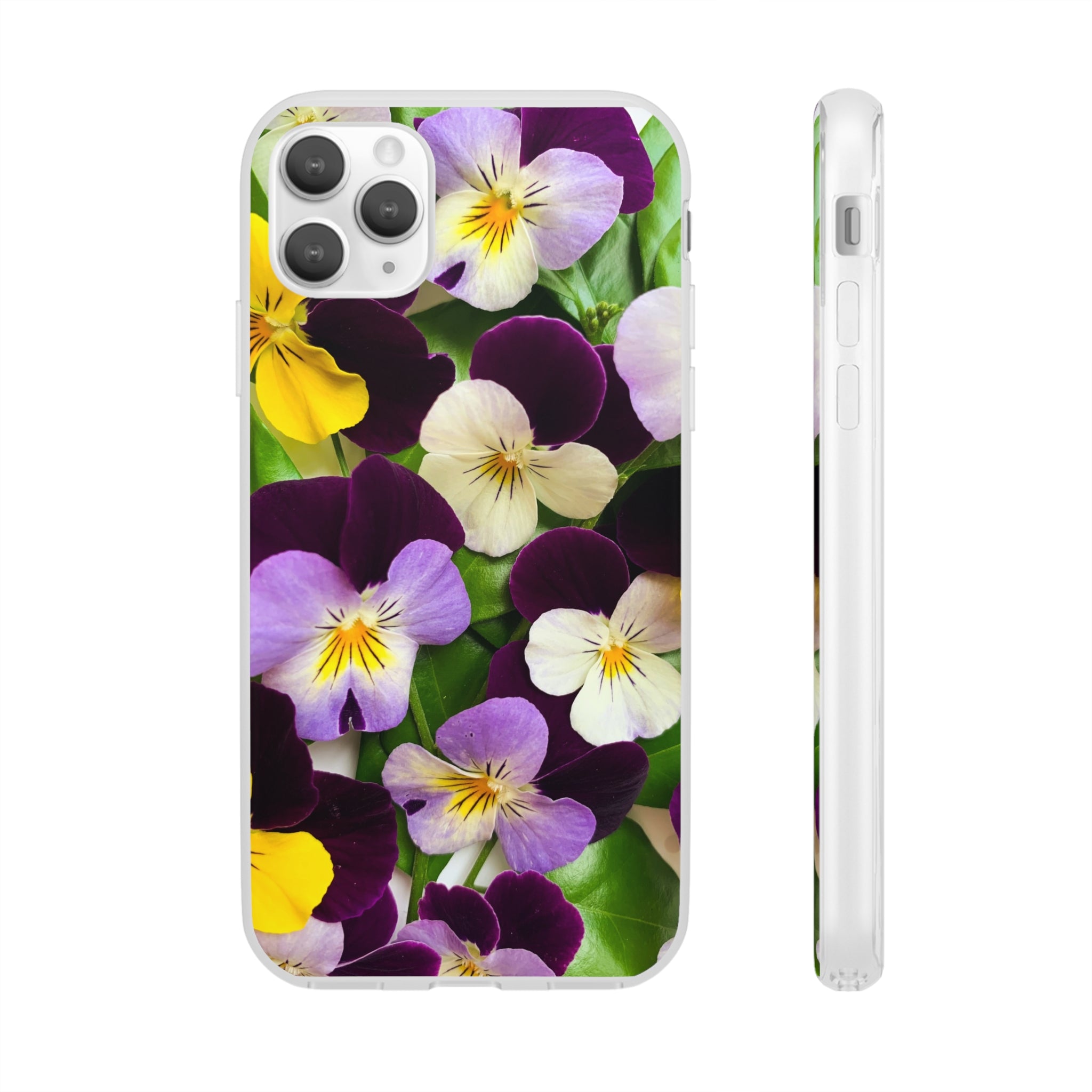 Spring Violas Flexi Clear Cases for Most Phone Types