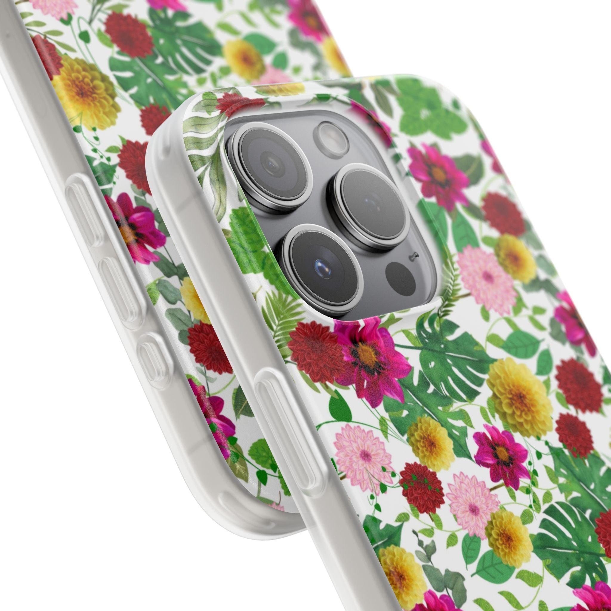 Graphic Dahlias Flexi Cases for Most Phone Types (FWS)