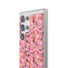 Happy Cake Pink Flexi Clear Cases for Most Phone Types (FWS)