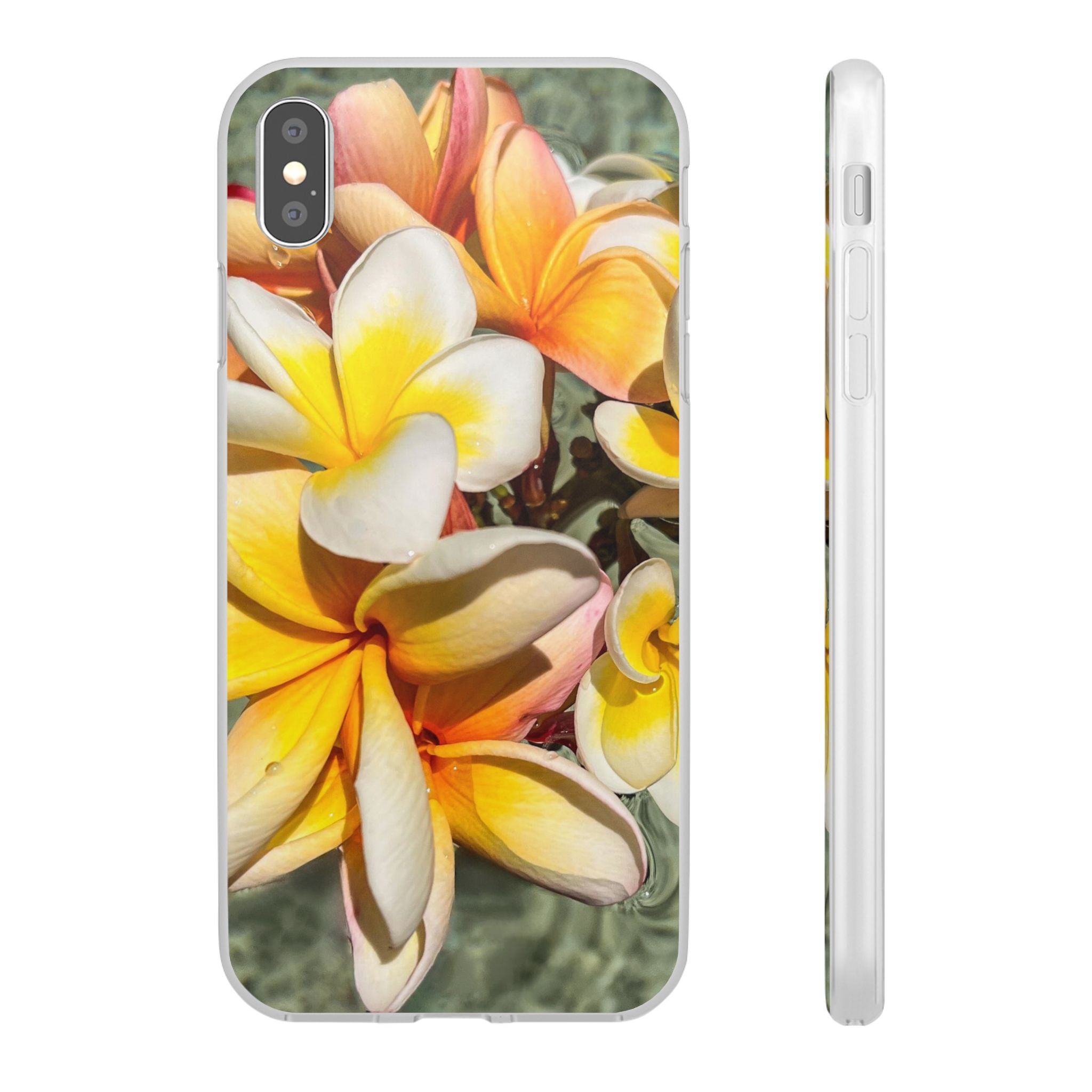 Floating Frangipanis 2 Flexi Clear Cases for Most Phone Types (FWS)