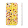 Happy Cake Yellow Flexi Clear Cases for Most Phone Types (FWS)