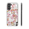 Cats Love White Flexi Clear Cases for Most Phone Types (FWS)