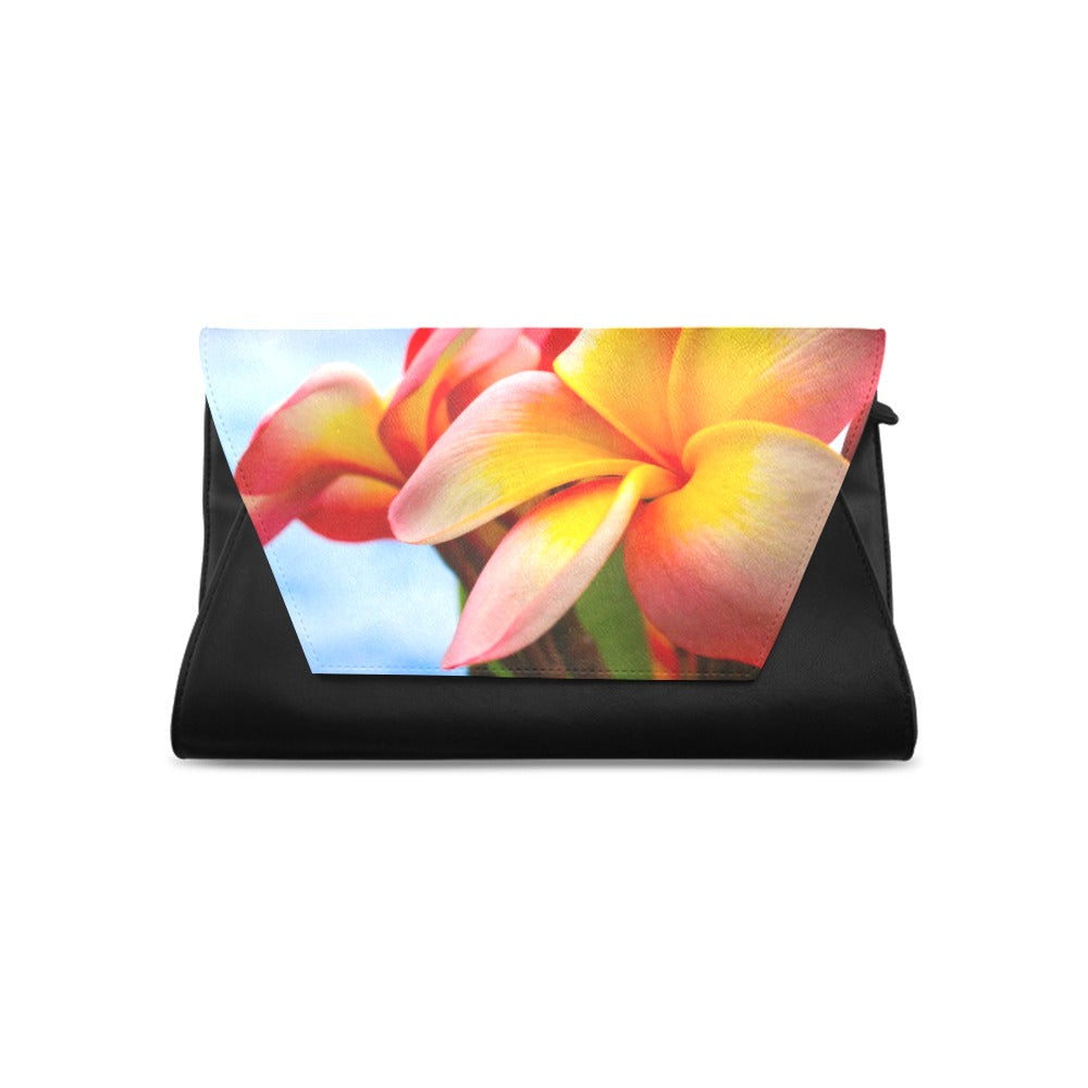 Frangipani Sky Clutch Bag