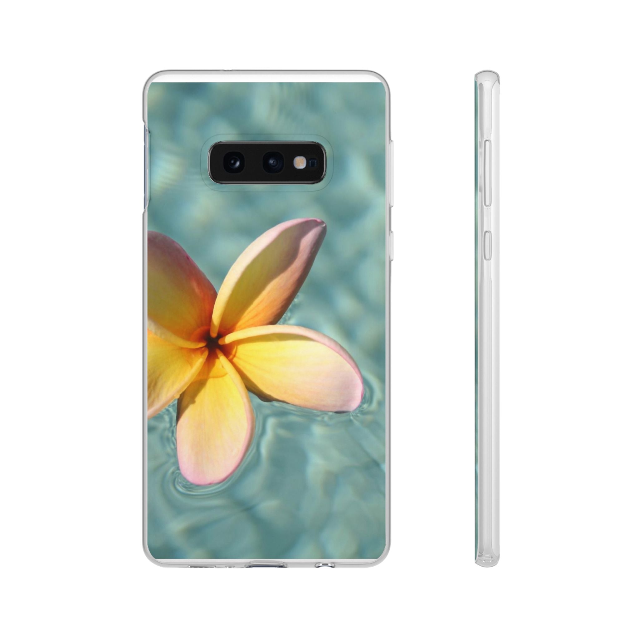 Floating Frangipani Flexi Clear Cases for Most Phone Types (FWS)