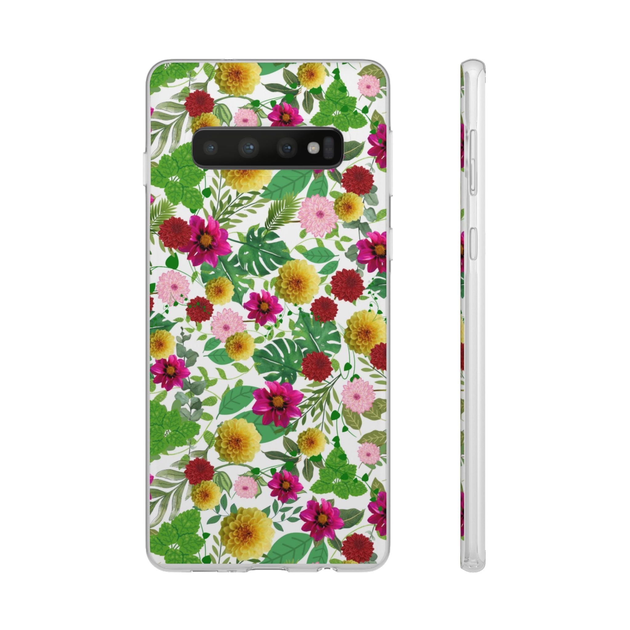 Graphic Dahlias Flexi Cases for Most Phone Types (FWS)