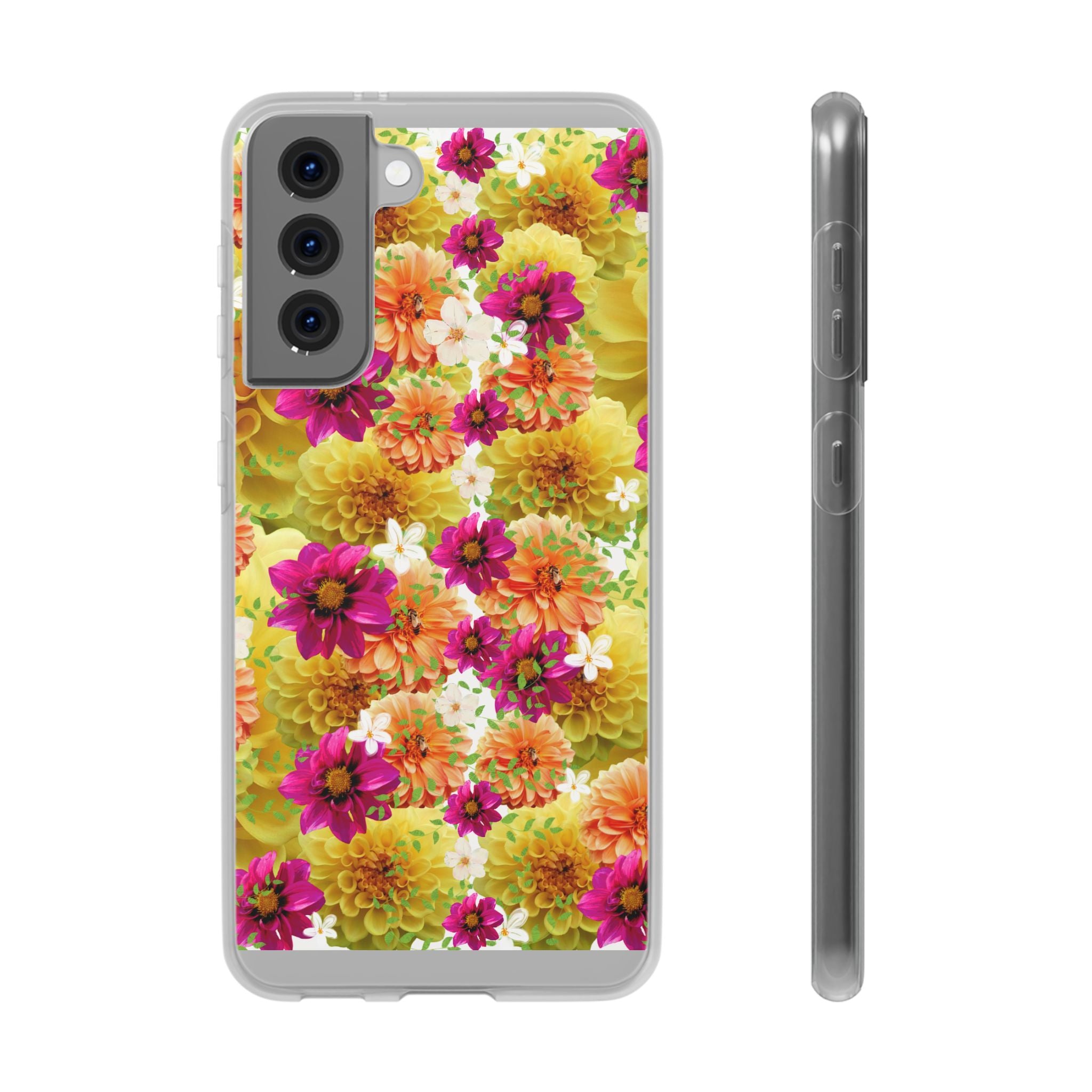 Graphic Dahlias 2 Flexi Cases for Most Phone Types