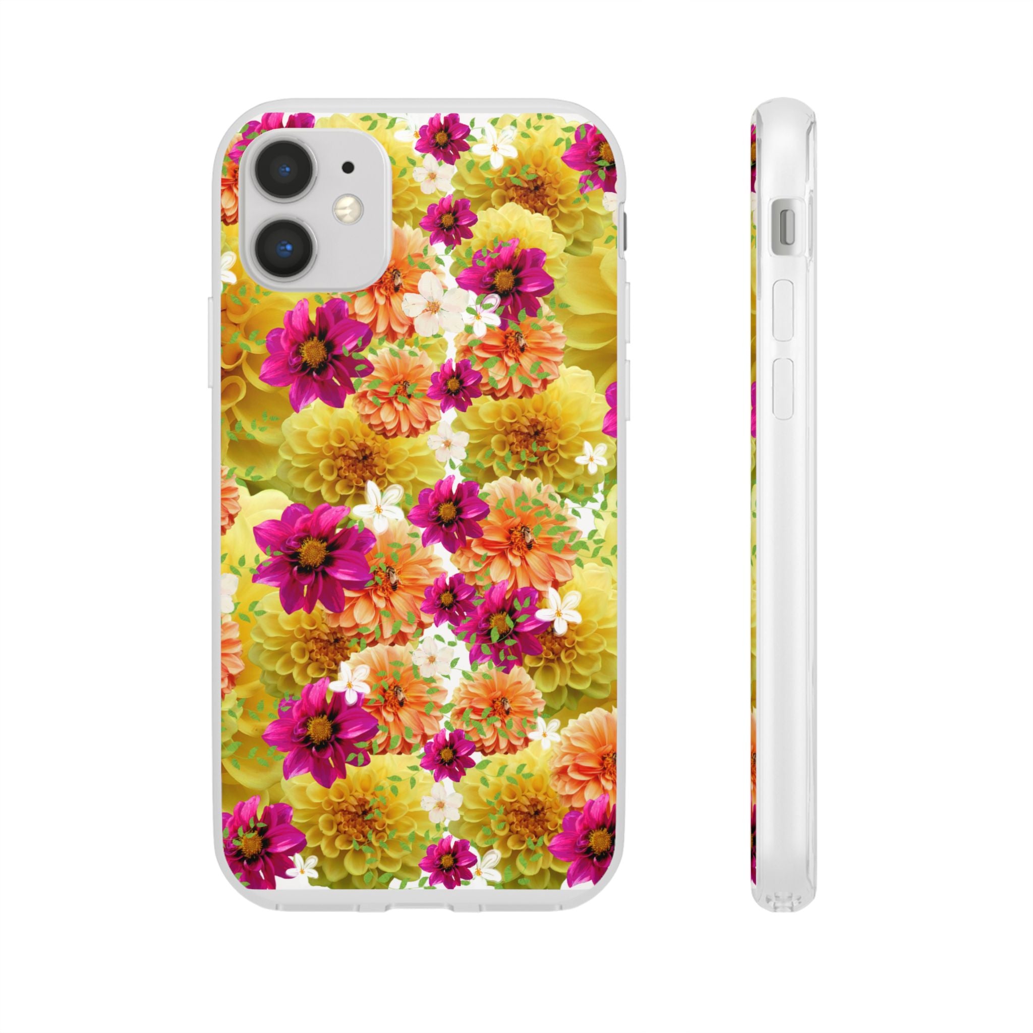 Graphic Dahlias 2 Flexi Cases for Most Phone Types