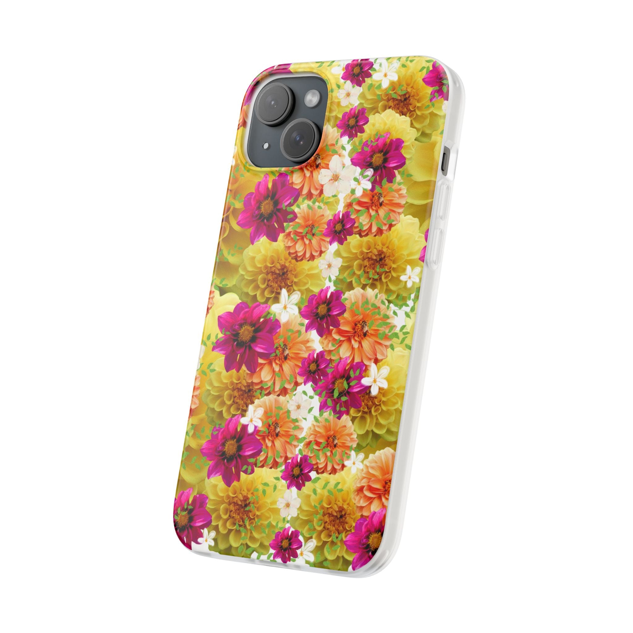 Graphic Dahlias 2 Flexi Cases for Most Phone Types