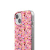 Happy Cake Pink Flexi Clear Cases for Most Phone Types (FWS)