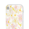 Pastel Frangipanis Yellow Flexi Clear Cases for Most Phone Types (FWS)