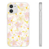 Pastel Frangipanis Yellow Flexi Clear Cases for Most Phone Types (FWS)