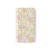 Pastel Frangipanis Yellow Wallet Style Phone Case Vegan Leather