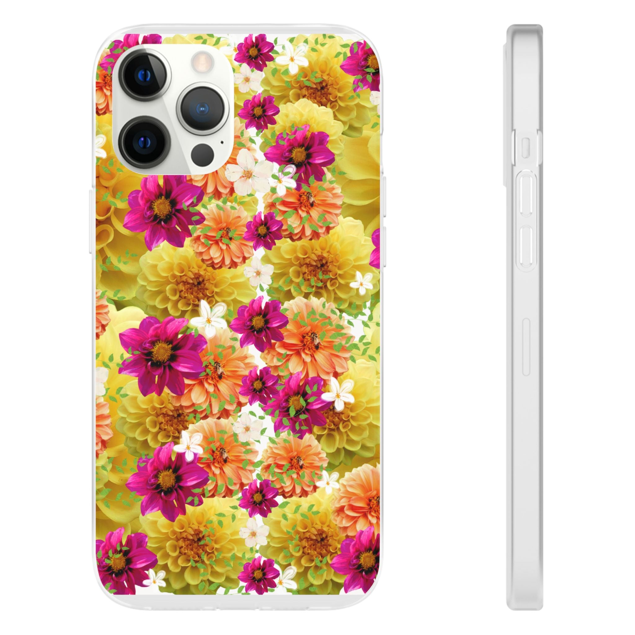 Graphic Dahlias 2 Flexi Cases for Most Phone Types