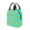 Yellow Frangipanis Aqua Insulated Zipper Lunch Bag