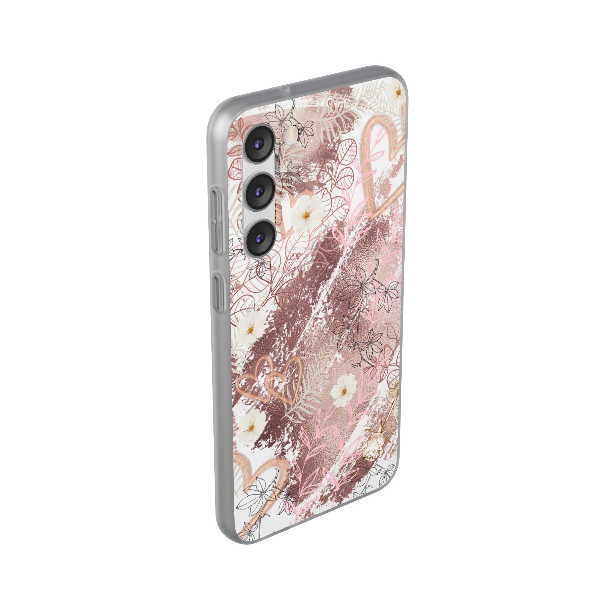 Bronze Love Flexi Clear Cases for Most Phone Types (FWS)