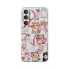 Cats Love White Flexi Clear Cases for Most Phone Types (FWS)