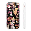 Dogs Love Black Flexi Clear Cases for Most Phone Types (FWS)