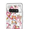 Cats Love White Flexi Clear Cases for Most Phone Types (FWS)