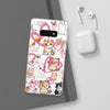 Cats Love White Flexi Clear Cases for Most Phone Types (FWS)