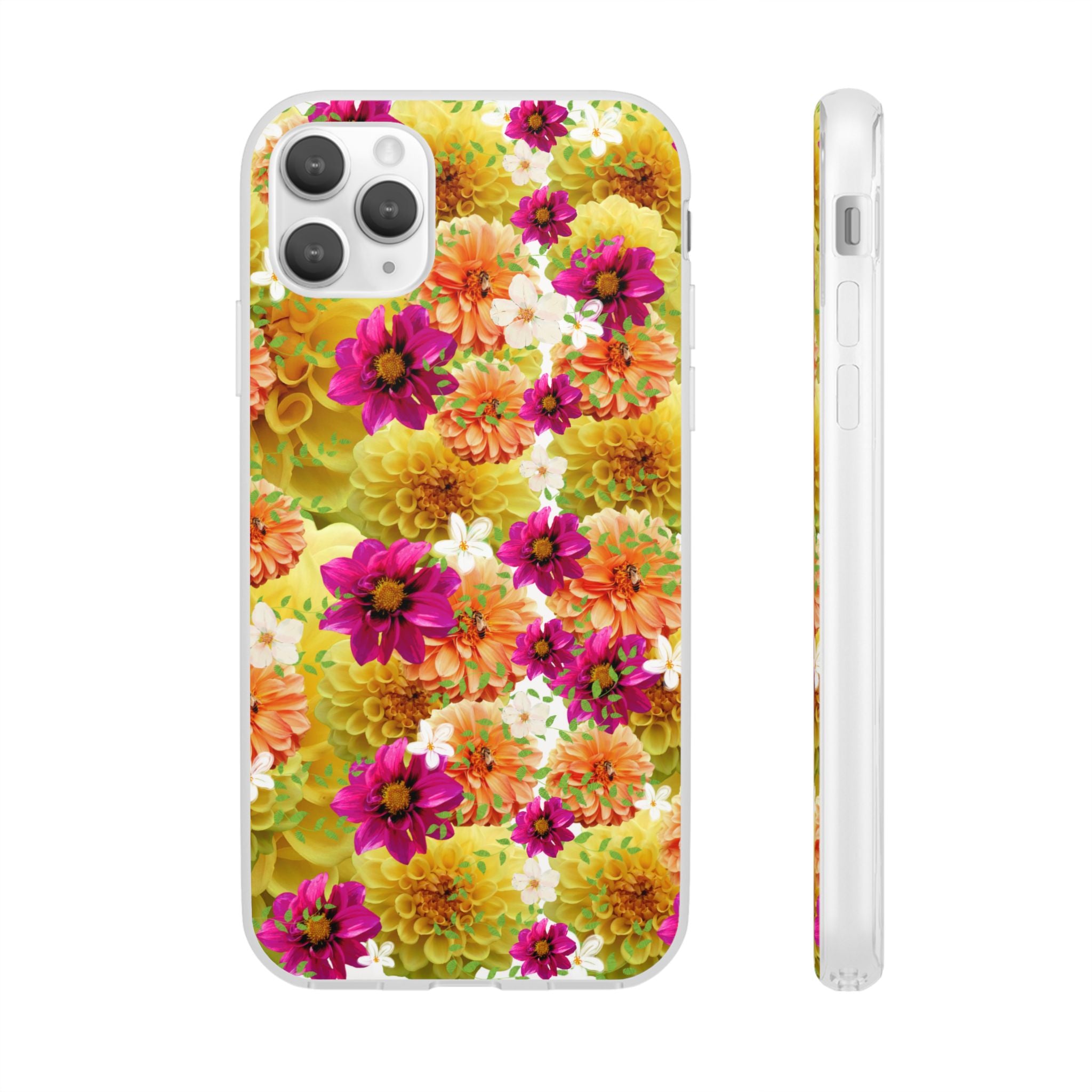 Graphic Dahlias 2 Flexi Cases for Most Phone Types (FWS)